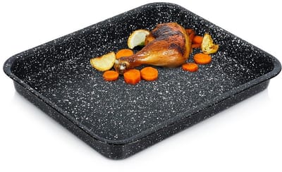 Orion GRANDE Serie - Granieten Braadslee - 4L - 39,5x33,5x4,5 cm - Emaliemetalen Constructie