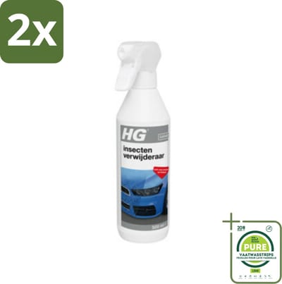 HG Insectenverwijderaar 500 ml - Voordeelverpakking - 2 stuks - Insectenverwijderaar - Auto schoonmaken wassen
