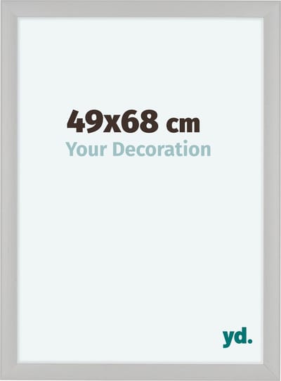 Your Decoration - Fotolijst 49x68 cm - MDF - Wit Houtnerf - Como