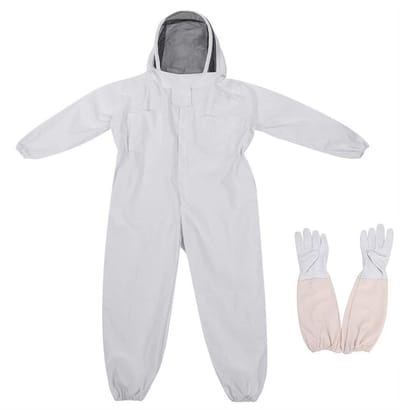 Zerodis Bijenhouder Outfit XXL - Ademend en Beschermend met Handschoenen en Draagbare Sluiers