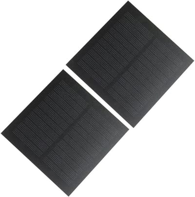 Draagbare Solar Charger - Zonnepaneel Energie Oplader - DIY Elektronica - Monokristallijn - 90 x 90 x 2 mm - Zwart