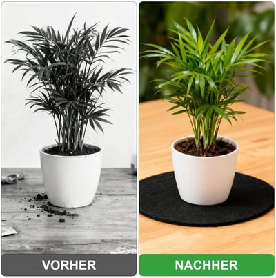 Dailygoods- Vilten Onderzetters 6 Stuks - Grote Rond - Afwasbaar - Tafelbeschermer - Herbruikbaar - 20 cm - Tafelonderzetters