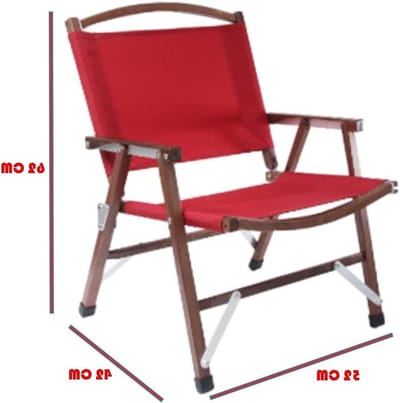 Vouwstoel Hout - Draagbare Stoel - Buiten Zitten - Massief Houten Frame - 100 kg Draaglast - Wit