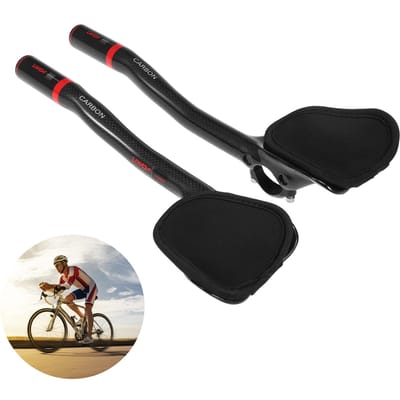 31,8 mm Carbon Fiber Fiets TT Stuur Fiets Aero Bars Rest Stuur Fiets Tri Bars rood