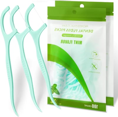 200 stuks interdentale floss sticks voor optimale mondhygiëne, 2-in-1 tandenstokers en tandplectrums, ideaal voor thuis en onderweg