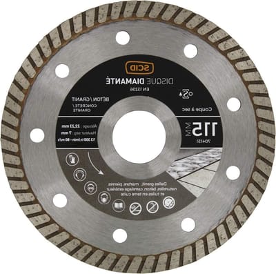 Diamantschijf Beton - Graniet Zaagblad - Materiaal Zagen - Gegroefd Ontwerp - Ø 230 mm - Zilver