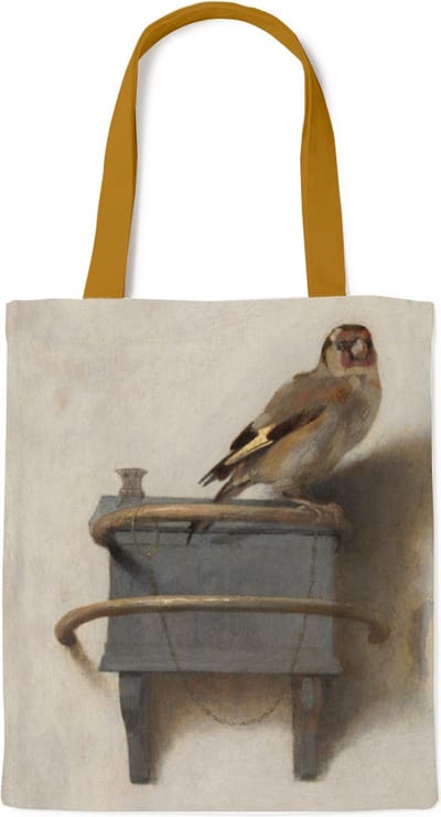 Luxe katoenen tas, gevoerd, Puttertje, Fabritius