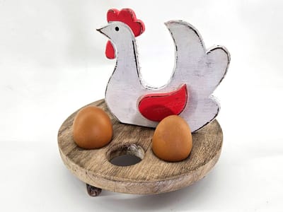 Eierhouder kip 8x20cm natural