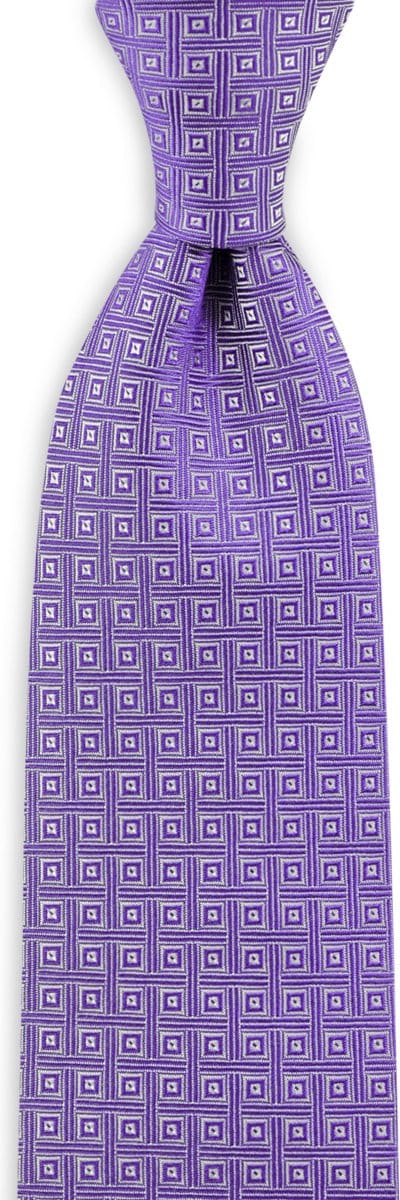 We Love Ties - Stropdassen - Stropdas The District - paars / wit