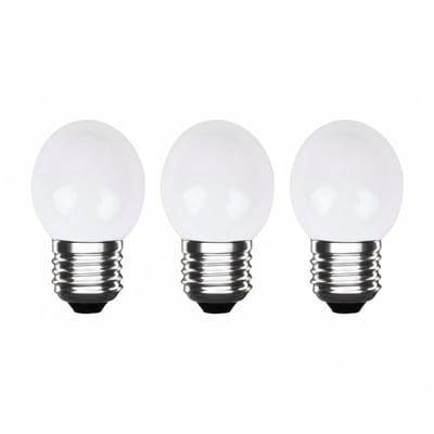 LED Kogellamp E27 Wit - 300 lumen - 3W - IP20 - G45 - 230V - 3 stuks