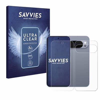 Savvies - Screenprotector voor Google Pixel 10 Pro (Voor+Achter) - Folie Beschermfolie transparant 18 Stuks