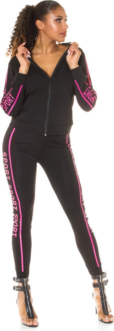 Huispak Dames - Joggingspak Dames - Sport Roze - Hanja - Maat S/M