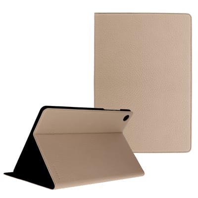 Selencia Tablet Hoes - Geschikt voor Samsung Galaxy Tab A11 Plus - tablet Bookcase - Beige