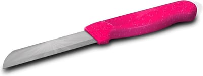 Solingen Schilmesje Robuust Handvat – RVS Glad – 18,5 cm met Blade Cover – Roze Glitter