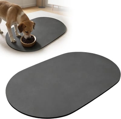 Honden- en kattenvoer mat, anti-slip kattenbakmat, absorberend en snel drogend, ideaal voor kleine honden en katten
