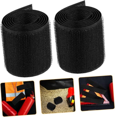 Brandblusser Bevestigingsriemen - Brandblusserhouder Strap - Veilig Vervoeren - Lichtgewicht Constructie - 23.58 x 1.97 inch - Zwart