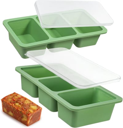 Soepblokjes diepvriesbakje siliconen 2 stuks 250 ml soep vriezervormen met deksels voedselopslagcontainers extra grote ijsblokjesvorm voor het invriezen van soep, bouillon, saus, boter