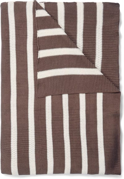 MARC O'POLO Structure Knit Plaid Portabella - 130x170 cm