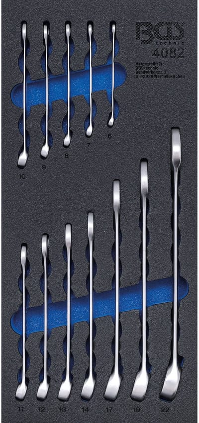 BGS Steek-ringsleutelset 6 - 22 mm 12 delig