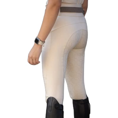 Dames wedstrijdbroek met volledige grip Harry's Horse Eqs Ivory