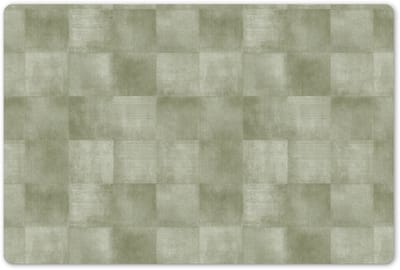 Placemats 45x30 cm - Placemat kunststof - 1 stuk - Vlakken - Rustiek - Groen - Borden onderleggers - Decoratie voor op tafel - Keuken tafeldecoratie accessoires - Vinyl onderlegger - Tafelversiering