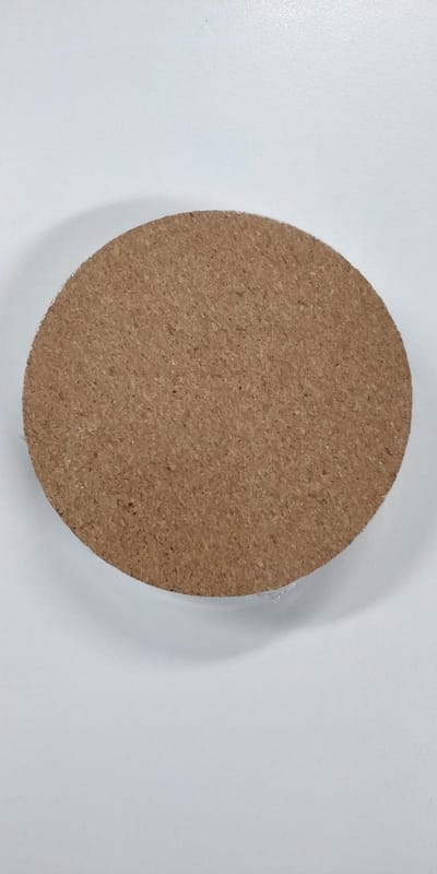 Benson Set van 6 kurken onderzetters - 10 cm diameter - voor glazen en bekers