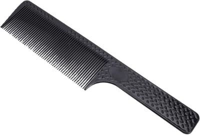 Kapperskam Professioneel - Haarknipkam Stylingkam - Haar Stylen Knippen - Ergonomisch Comfort Grip - 23.5 cm - Zwart