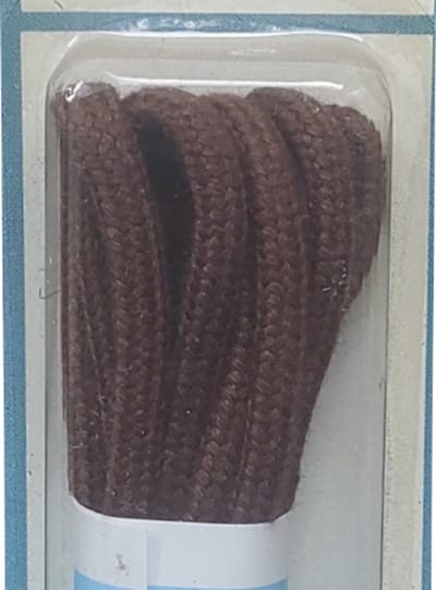 Cordial Veter - Middel Bruin - Extra Dik Rond - Lengte 90 cm - Dikte 4,5 mm - Schoenveter