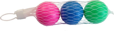 Beach Ball ballen - set van 3x stuks - gekleurd - 5 cm - rubber - strandballetjes - strand speelgoed - speelballen