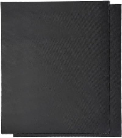Famanu - BBQ-grillmat, 40 x 33 cm, antiaanbaklaag, hittebestendig, herbruikbaar, bakpapier voor gasgrill, houtskoolgrill, elektronische grill, oven, 2 stuks