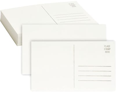 Dailygoody - Aquarel Ansichtkaarten - 50-Pack Blanco - Creatief en Postbaar - 4 x 6 Inch - Uniek voor Kunstliefhebbers - Perfect voor Groeten en Cadea