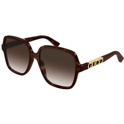 Gucci Tendance Mode Lunettes de Soleil Carrées Lunettes de Soleil Femme GG1189SA-003-59 Dust Bag+Eyeglass Case (Random Color),59mm