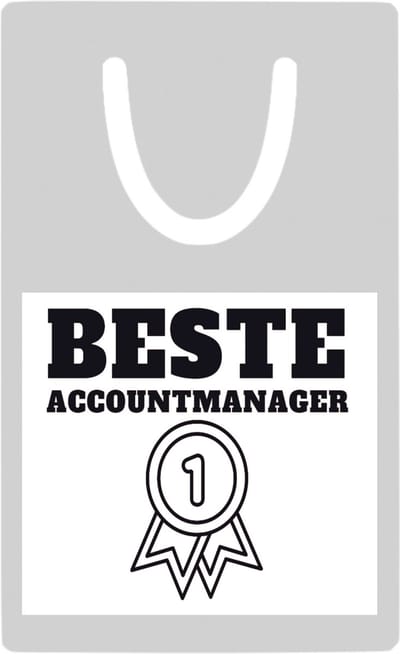 Hacebo® - Beste accountmanager metalen boekenlegger - Beste accountmanager - collega - welkom - afscheid Bladwijzer boekenleggers - 7.6 cm x 5cm