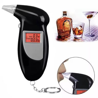 Digitale alcoholtest - Alcoholtester - Blaastest - alcoholpromillage - Ademanalyse- Blaas test - Met extra mondstukjes - Met schermpje - CHPN