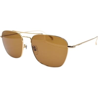 Série Logo Embossé Gucci Édition Voyage de Fêtes Membre du Conseil Lunettes de Soleil Pilote en Alliage Lunettes de Soleil Homme GG1183S-006 Dust Bag+Eyeglass Case (Random Color) brown