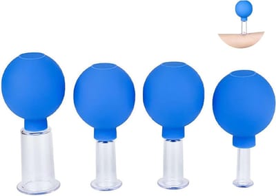Gezicht Cupping Set voor Suction Massage, Verbeterde Huidstructuur, Rimpelvermindering en Lymfedrainage voor een Jeugdige Glans
