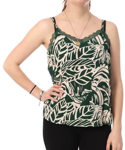 Jdy Gaya Mouwloos T-shirt Groen XS Vrouw