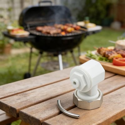 Hoekadapter Thermostaat - Verwarming Adapter - Radiator Instellen - Links Rechts Monteerbaar - M30 x 15 - Grijs