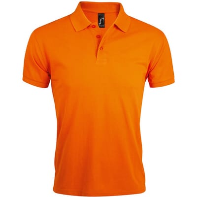 SOLS Heren Prime Pique Poloshirt met korte mouwen (Oranje)