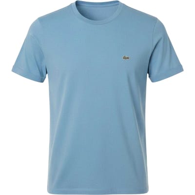 Lacoste Heren-T-shirt van Pima-katoen met borduursel (Blauw)