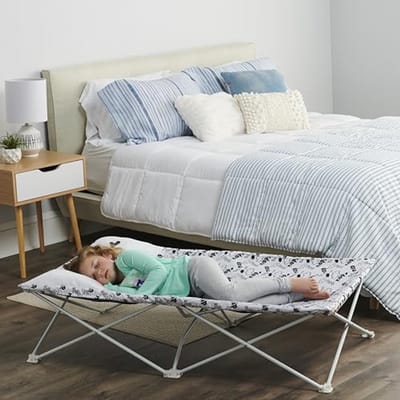 Extra lang draagbaar peuterbed - Multifunctioneel kinderbed voor thuis en op reis
