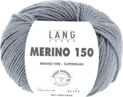 Lang Yarns Merino 150 - 124 muisgrijs - Merinowol Garen