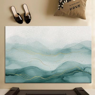 Entree Deur Eenvoudige Mat Deur Entree Huis Mat Antislip Draadring Vuilafstotende Voetmat Kan Worden Gesneden Tapijt 40 * 60CM Silk Ring
