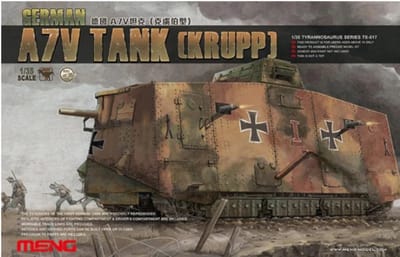 German A7V Tank(Krupp) - Scale 1/35 - Meng Models - MM TS-017