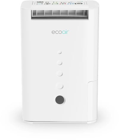EcoAir Slimline 8L - Adsorptiedroger - Ontvochtigt tot 8L per dag – Voor ruimtes tot 66 m² - Zeer stil - Incl. wasdroogfunctie