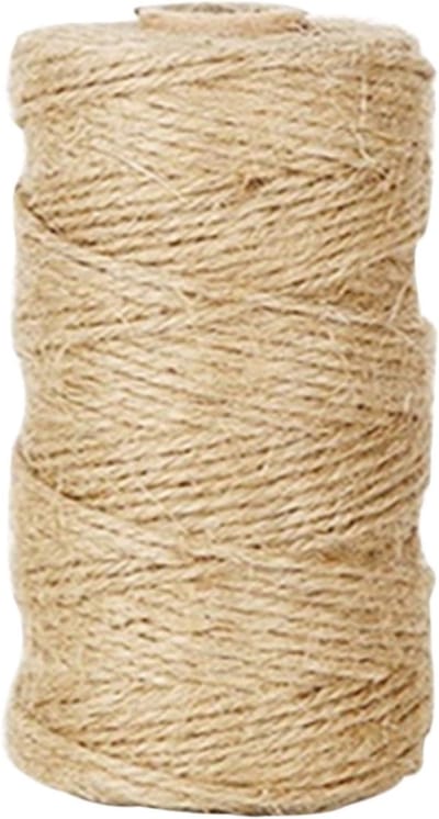 Jute Touw - Natuurlijk Koord - Ambachtelijk Gebruik - Duurzaam & Weerbestendig - 100 Meter - Bruin
