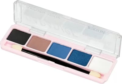 Leticia Well - Paradise Nude & Smoke Oogschaduw Palette - 5 tinten blauw/taupe/wit - Nummer 24
