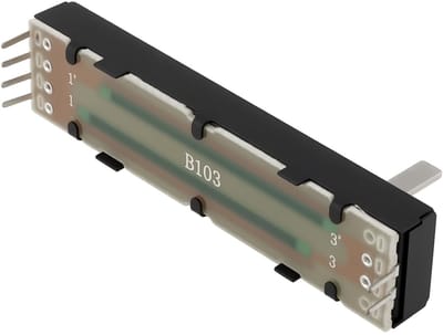 Dailygoods- Mixer Fader B10KX2 - Dual Slide Potentiometer - Compatibel met Numark CROSSFADER - Audioapparatuur - Slijtvast - 72 x 16,5 mm