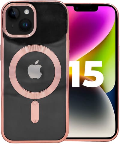 Coverzs hard case met camera cover geschikt voor iPhone 12 (roségoud) - hard case, camera cover, premium bescherming
