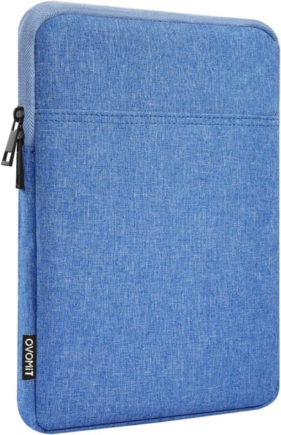 Tablet Tas voor 9-11 inch Tablets, Geschikt voor iPad 11 inch, Galaxy Tab A9 Plus en Smart Keyboard, Lichtblauw
